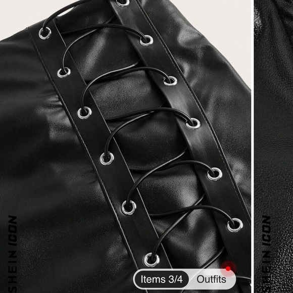 ICON leather lace up two piece - Picture 8 of 9